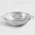 Wolstead Steeltek Ultra Stainless Steel Wok with Lid 32cm