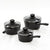 Wolstead Stonetek 3pc Saucepan Set